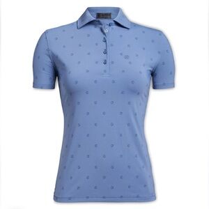 G/FORE colony blue-XS- NWOT G PRINT GOLF POLO!